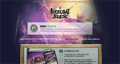 Desktop Screenshot of healingblade.com